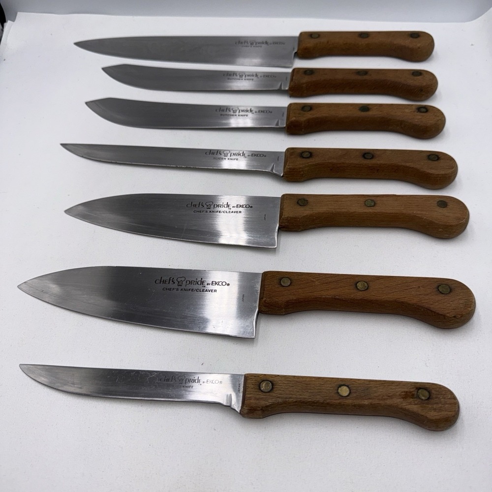 Chef's Pride Knife Set by Ekco Lot of 7